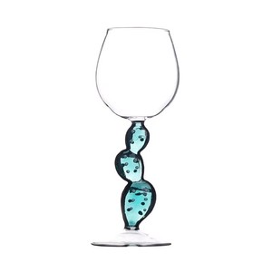 Calici da Vino <span class=keywords><strong>Rosso</strong></span> a Forma di <span class=keywords><strong>Cactus</strong></span> in Stile Nordico, Bicchieri Creativi Colorati a Stelo di <span class=keywords><strong>Cactus</strong></span>, Vendita all'Ingrosso Personalizzata - Product Image 2