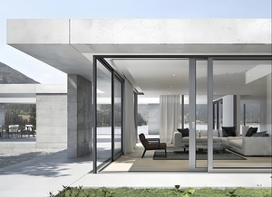 Nfrc Úc đôi kính tráng men cửa trượt cho nội thất hiện đại nhôm Patio Stackable slding Door & Windows - Product Image 4