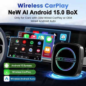 Boîte multimédia intelligente pour voiture avec CarPlay sans fil, Qualcomm SM6350, Android 15, 8 Go 128 Go 12 Go 256 Go, Netflix, YouTube, Android <span class=keywords><strong>Auto</strong></span> - Product Image 2
