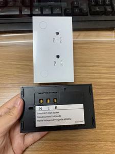 Smart Life – design de maison américain wi-fi prise tuya 1 gang 2 gang type 120 panneau de verre mural interrupteur tactile - Product Image 3