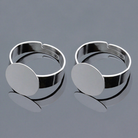 Messing Offener Ringrohling Verstellbarer Ring 10mm 12mm 20 Stück/Beutel für Schmuckherstellung