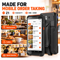 Terminal de commande de restaurant portable Z1L Android 11, 4 Go de RAM, 64 Go de stockage, écran tactile 5,99 pouces, PDA