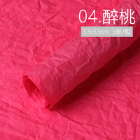 Papier crêpe imperméable Bouquet de fleurs Emballage cadeau Papier de soie en rouleau Emballage de fleurs noires Papier d'emballage