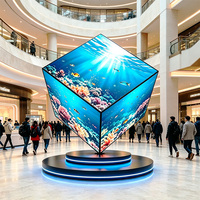 P1.53 P1.86 P2 P2.5 UHD Kabinett-Panel SMD Indoor LED-Bildschirm 3D Magic Cube LED-Display für Einkaufszentren Kreative Werbung