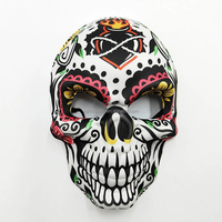 Masque Complet d'Halloween Respirant et Tendance en PVC Noir, Imprimé 1 Couleur, pour Cosplay et Carnaval - Vente en Gros Zhizunlin