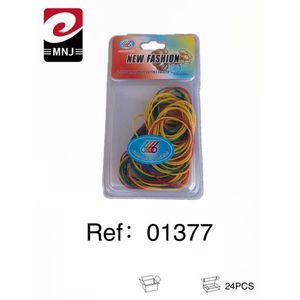 Bandas Elásticas de Resistencia Mnj, Paquete de 24 Unidades Multicolor para Fitness y Entrenamiento de Resistencia - Product Image 1