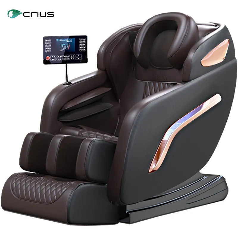 Ningde Crius เก้าอี้นวดตัว C8007-15,เก้าอี้นวดตัวเต็มรูปแบบใช้ไฟฟ้าสปาทสึ4D องศาหรูหรา