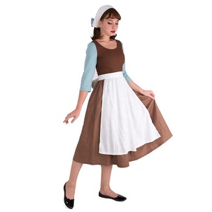 Disfraz de campesina para <span class=keywords><strong>mujer</strong></span>, disfraz de sirvienta, disfraz de cosplay - Product Image 2