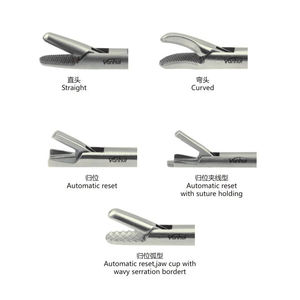 5 मिमी पुनः प्रयोज्य वी-आकार की सीधी सुई धारक संदंश संदंश मिश्र धातु बंदूक प्रकार - Product Image 3