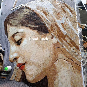 Lussuoso Ritratto Femminile in <span class=keywords><strong>Mosaico</strong></span>, Arte Murale in <span class=keywords><strong>Vetro</strong></span> Intarsiato Fatto a Mano, Dipinto Decorativo per Hotel, Villa, Soggiorno, Parete d'Accento - Product Image 4