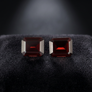 Granate Rojo Natural de 10x12mm, Corte Esmeralda Octogonal, Piedra Preciosa Suelta, Certificado por Terceros, Venta al Por Mayor, Gopika Exports para Joyería - Product Image 1