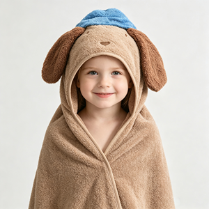 Serviette poncho à capuche en coton personnalisée pour enfants, motif chien mignon, serviette <span class=keywords><strong>de</strong></span> <span class=keywords><strong>bain</strong></span> pour <span class=keywords><strong>bébé</strong></span>, séchage rapide, absorbante, <span class=keywords><strong>cape</strong></span> <span class=keywords><strong>de</strong></span> <span class=keywords><strong>bain</strong></span> pour tout-petits, cadeau <span class=keywords><strong>de</strong></span> douche - Product Image 4