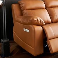 Canapé inclinable électrique personnalisable, moderne, 3 places, en cuir synthétique, meubles de salon avec USB, canapé inclinable électrique de loisirs