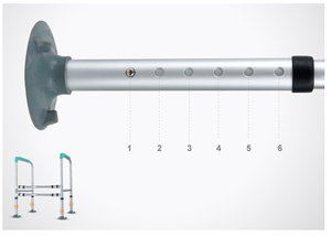 Rehausseur de siège de toilette en PP de haute qualité pour personnes âgées avec mains courantes - Product Image 5