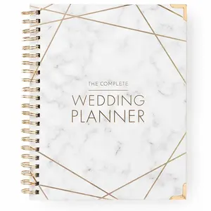 Personalize atacado impressão personalizada espiral corpo organizador casamento planejador livro personalizado impressão diário floral cadernos
