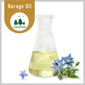 Extracto de aceite de borraja orgánico, aceite en polvo de ácido linoleico, líquido oleoso amarillo, en lugar fresco y seco, 100%, Xs8