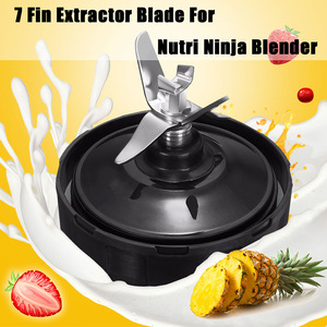 Tête de coupe à sept lames avec lame en acier inoxydable pour accessoires de presse-agrumes Nutri Ninja, base noire à 7 ailettes, bague d'étanchéité - Product Image 4