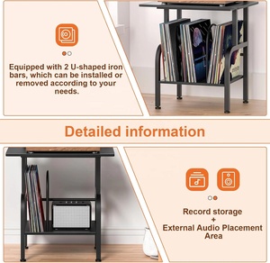 Support de table pour <span class=keywords><strong>tourne</strong></span>-<span class=keywords><strong>disque</strong></span> vinyle en métal personnalisé-200 Albums Grand support pour <span class=keywords><strong>tourne</strong></span>-<span class=keywords><strong>disque</strong></span> vinyle pour magasins de disques - Product Image 3