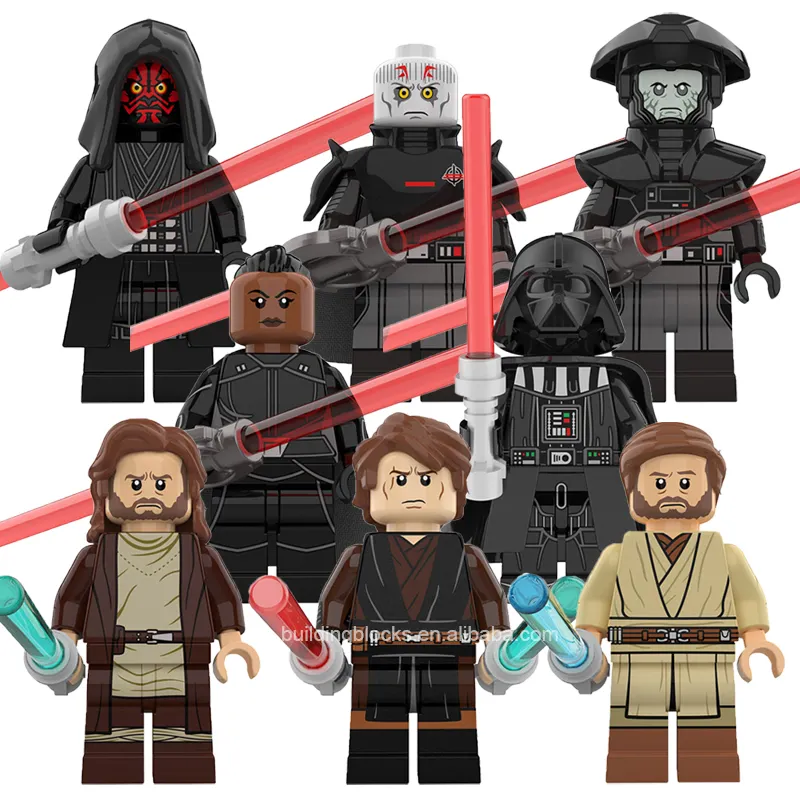 KT1059 Star Obi-Wan Anakin Darth Vader Maul Wars Mini Bricks Building Block Figure Model Collection Children Toy Juguetes