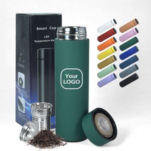 Wholesale 17Oz Travel Stainless Steel Thermal Custom 500Ml Smart Insulated Water <b>Bottle</b> With Led Temperature Display - Product Image 1