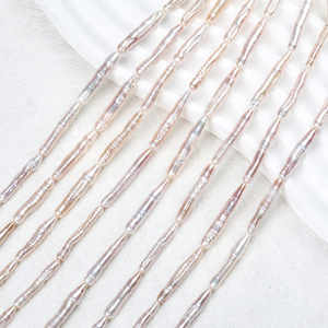 Perlas Sueltas Blancas de Agua Dulce Naturales, Estilo Barroco, Forma de Palillo de Dientes, Material para Manualidades - Product Image 4