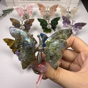 Offre Spéciale – Vente en Gros : Mini Ailes de Papillon Polies en Améthyste, Quartz et Agate – Minéraux et Cristaux Naturels pour la Décoration Intérieure - Product Image 4