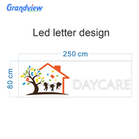 Lettres lumineuses LED, enseignes en acrylique personnalisées, logo 3D, enseignes lumineuses LED pour enseignes commerciales