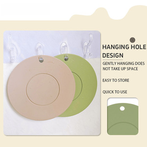Silicone Pad Round Food Grade Heat Resistant Non Slip Placemat <b>Kitchen</b> <b>Mat</b> - Product Image 4