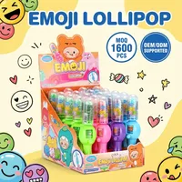 Sucette rotative créative à visages changeants avec bonbon dur de 10g, jouet amusant pour enfants, idéal pour les fêtes