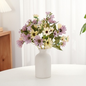 Lot de 9 grandes fleurs artificielles de <span class=keywords><strong>tournesol</strong></span> et d'aster hollandais, style pastoral frais, ensemble floral artificiel pour la décoration intérieure nordique - Product Image 1