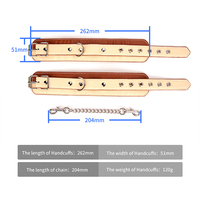 Menottes en cuir PU BDSM, jouets de retenue professionnels pour adultes, SM, bondage, plaisir intense et jeux coquins.