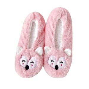 Pantuflas de Felpa de Animales para Adultos, Antideslizantes, Personalizadas, Cálidas, Cómodas, Ligeras, para Invierno, de Interior, de Zorro y Conejo - Product Image 1