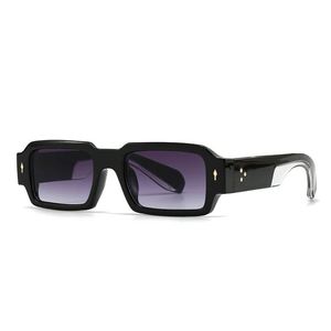 Lunettes de soleil carrées vintage 2025 à petite monture, personnalisables avec logo, protection UV400, rivets, style punk, pour hommes et femmes - Product Image 6