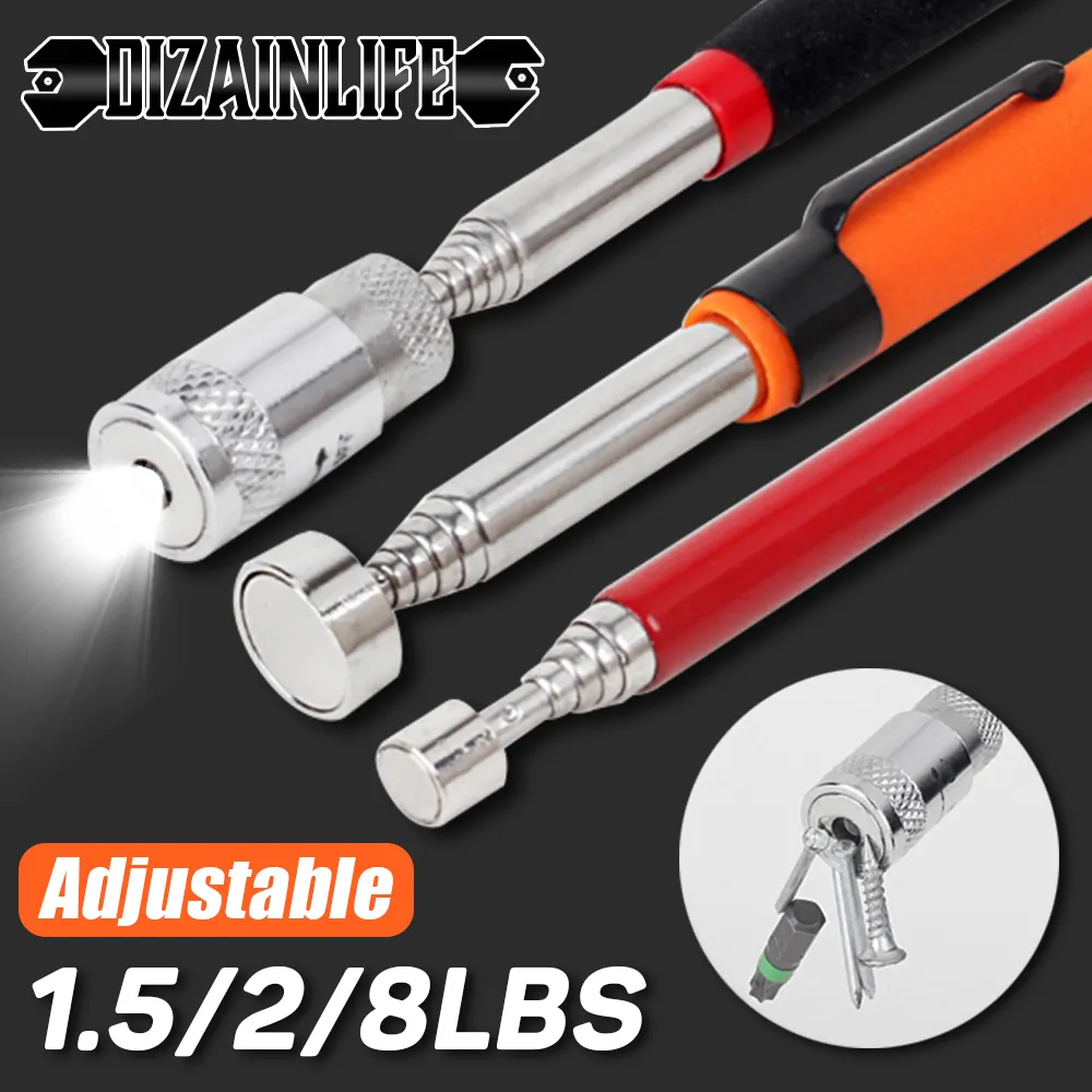 Telescopic Adjustable Magnetic Pick-Up Tools Grip Extendable Long Reach Pen Handy Tool for Picking Up Nuts