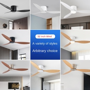 Ventilador de Techo Silencioso con Motor de Corriente Continua, 3 Aspas Metálicas y Lámpara LED con Control Remoto para Dormitorio y Sala de Estar - Product Image 2