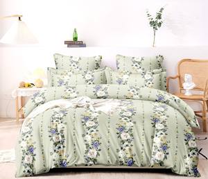 Parure de draps en microfibre douce au toucher, 3 pièces, taille King/Queen, imprimée, avec taies d'oreiller et drap-housse, literie durable - Product Image 5