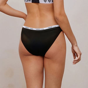 Celana Dalam Olahraga Wanita Nyaman dan Bernapas, Custom Gym Fitness dengan Cetakan Huruf, Ukuran Besar, Elastis, Katun untuk Wanita - Product Image 4