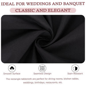 Wholesale Premium Quality Multicolor 100% Polyester <b>Table</b> <b>Cloths</b> Wedding Tablecloths for Hotel Wedding Party Picnic - Product Image 5