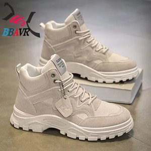 Zapatos de Hombre, Botas Antideslizantes de Primavera, Nuevas, Transpirables, de Moda, Versátiles, con Suela Gruesa, Impermeables, Casuales, para Senderismo, Trabajo al Aire Libre - Product Image 1