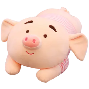 Super Soft Lovely Pig With Stuffed Toy Animal Custom Cute Pig Plush Toy