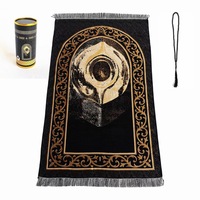 Tapis de prière islamique musulman d'origine Nicro avec perles, tapis de prière portable, tapis de prière pour l'Aïd, fournitures pour la maison, cadeaux, tapis turc
