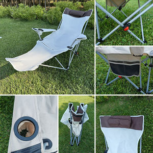 Chaises pliantes de camping, de plage et de pêche, légères, réglables, avec dossier haut, pour l'extérieur - Product Image 2