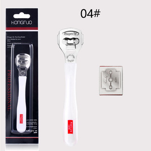 Lima de acero inoxidable y herramienta para talones, cuchillo raspador para callos y piel muerta, piedra de pulido para reparación de pies - Product Image 6