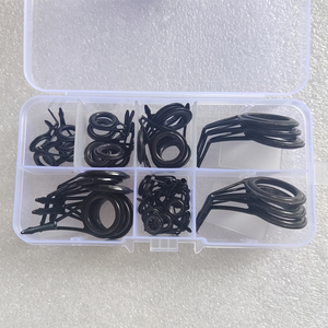 36 + 5 pièces accessoires de <span class=keywords><strong>canne</strong></span> à pêche accessoires de <span class=keywords><strong>remplacement</strong></span> bricolage céramique acier inoxydable Guides à rouleaux <span class=keywords><strong>anneau</strong></span> et embouts - Product Image 3