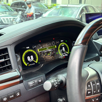ZWNAV 12.3 Inch Panel Instrumen Digital Mobil untuk Lexus LX570 2016-2021 LCD Speedometer Tachometer Retrofit Upgrade
