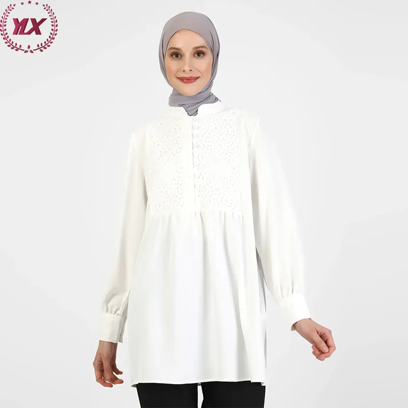 Ropa islámica para adultos, última túnica Abaya, vestido musulmán de moda, Blusa de manga larga, Top modesto