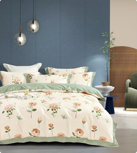 Set <span class=keywords><strong>copripiumino</strong></span> <span class=keywords><strong>in</strong></span> cotone stampato king size singolo <span class=keywords><strong>matrimoniale</strong></span> stampato <span class=keywords><strong>in</strong></span> cotone personalizzato set lenzuola con federa - Product Image 4