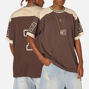 T-shirts en jersey à col rond personnalisés de haute qualité KingSen, surdimensionnés, respirants, à séchage rapide, 100% polyester, imprimé de personnages, hip hop - Product Image 1