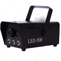 Machine à Brouillard Liquide LED Multicolore 500W avec Télécommande pour Halloween, Mariages, Événements, Soirées Disco - Effet de Fumée de Glace Sèche Métallique