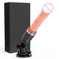Kabelloser Ferngesteuerter 10-Frequenz Teleskop-Vibrator mit Heizfunktion, Wasserdicht, Rotierende Perlen, Dildo für Weibliche Masturbation und Massage